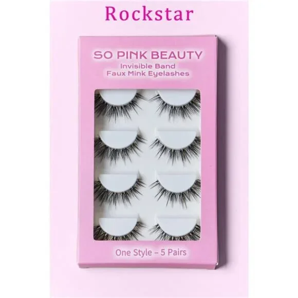 SO PINK BEAUTY Faux Mink Eyelashes 5 Pairs - Picture 4 of 14